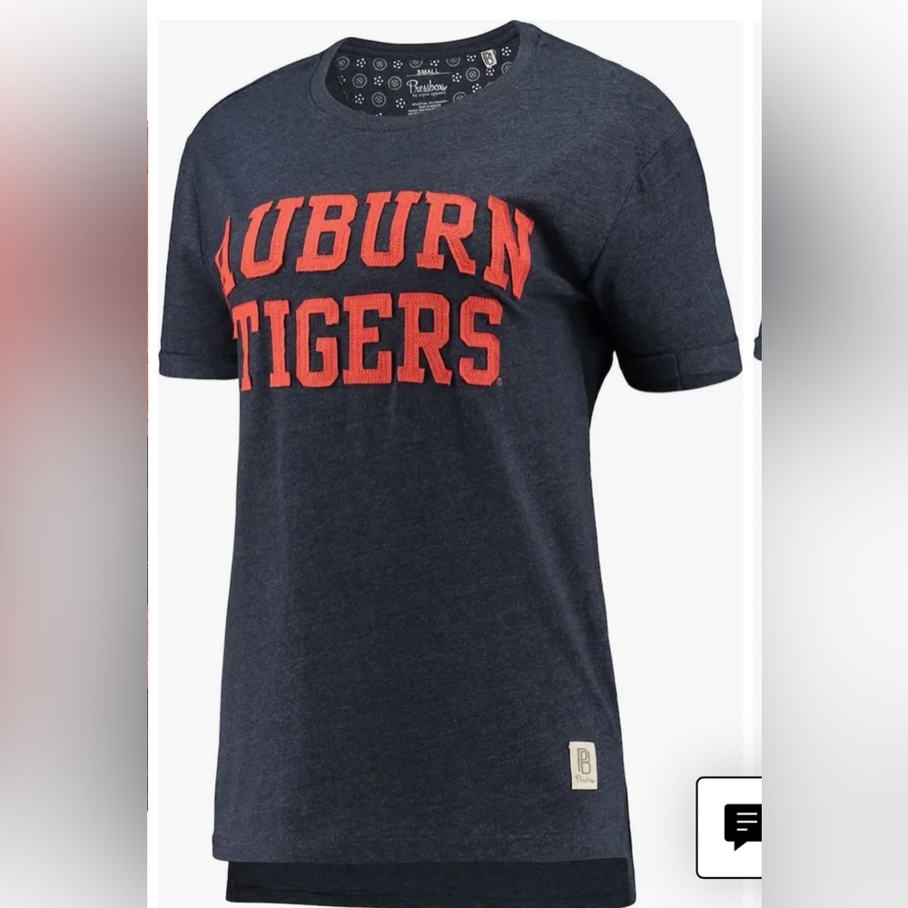 Women's Pressbox Navy Auburn Tigers Salt Lake Boyfriend T-Shirt 2XL